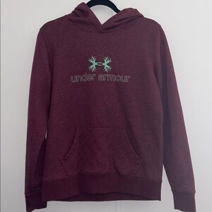Under Armour Burgundy Hoodie with Logo